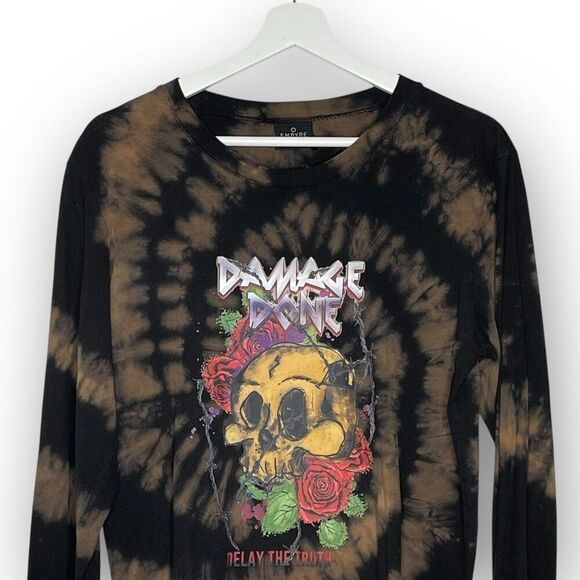 Empyre Damage Done Delay the Truth Tie Dye Long Sleeve T-Shirt Women’s Large - Picture 4 of 10